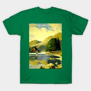 Vintage Travel Artwork - Loch Eck, Scotland T-Shirt